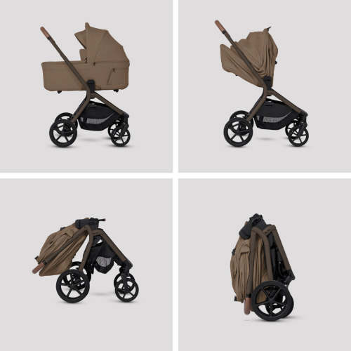 Limited Silver Cross Breez Bundle in Maple: Stroller, Bassinet, Car Seat Adapters + Cup Holder