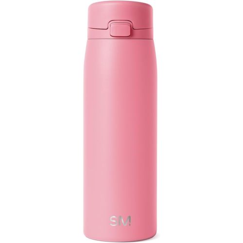 Simple Modern Sidekick Travel Coffee Mug | Ceramic-Lined Insulated Stainless Steel Tumbler | Leak-Proof and Cup Holder Friendly | 16oz, Velvet Pink