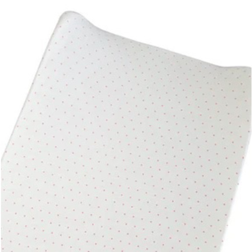 Stretch Crib Sheet, Pink Polka Dot