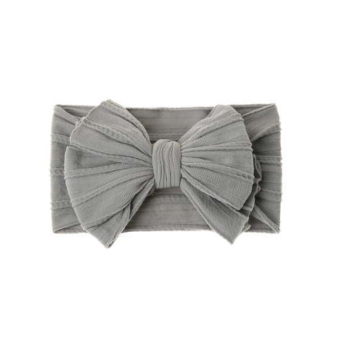 Baby Big Hair Bow Head Wrap, Turban Knotted Knitted Headbands, Soft Silk Stretchy Hair Bands for Newborn Infant Toddlers