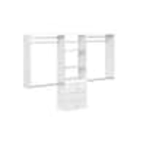 Closet Evolution Ultimate 60 in. W - 96 in. W Tower Wall Mount 6-Shelf Wood Closet System WH19