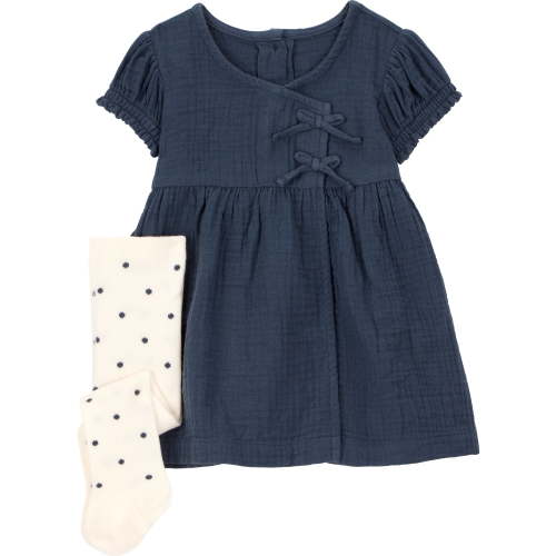 Carter's Child of Mine Baby Girl Dress Set, 2-Piece, Sizes 0/3-24 Months