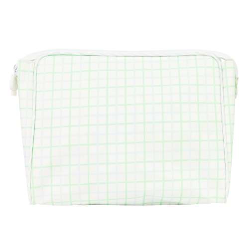 Blue and Green Windowpane Go Bag- Small