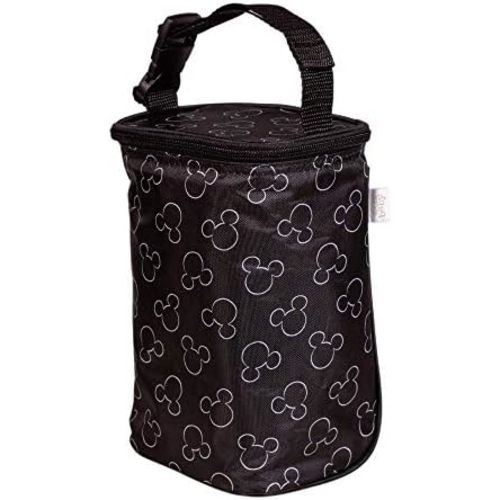 J.L. Childress Disney Baby Bottle Bag Breastmilk Cooler 2-4 Bottles, Mickey