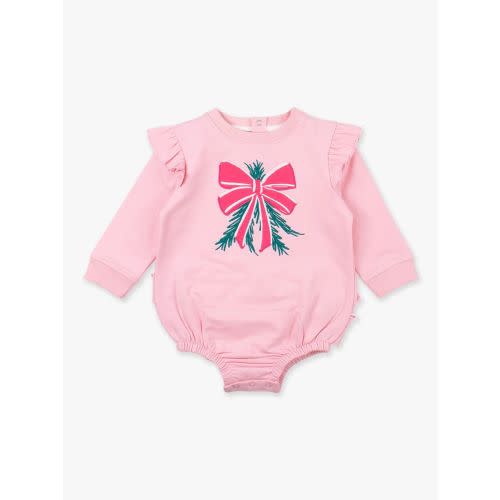 Christmas Applique Sweatshirt Bubble Romper