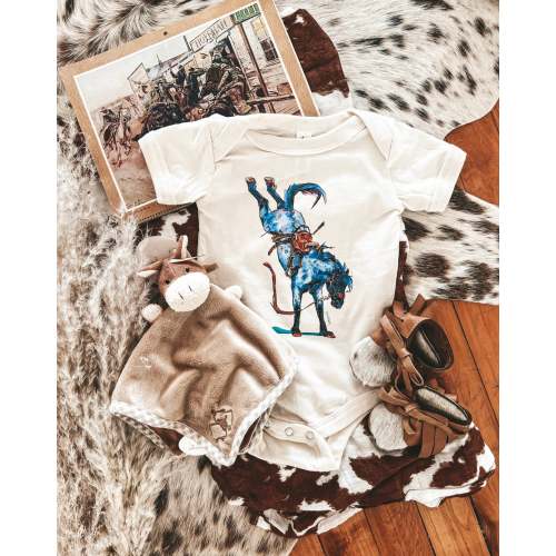Buckin' Roan Design (Youth Onesie/Tee)(cream) – theFRINGEDpineapple