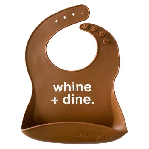 Silicone Food Catcher Bib - whine + dine.