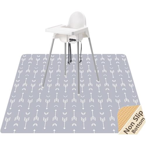 Splat Mat for Under High Chair, Waterproof Washable High Chair Floor Mat