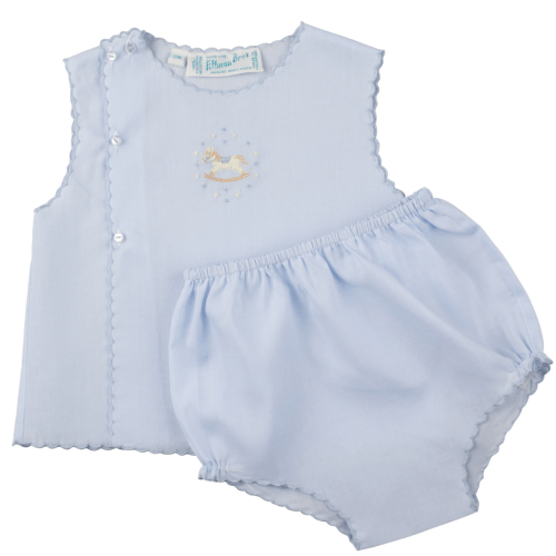 Baby Boys Blue and White Diaper Set | Newborn Diaper Set | Feltman Brothers