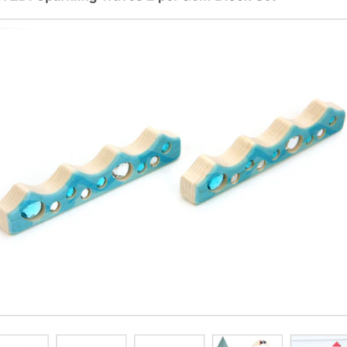 Sparkling Waves 2 pc. Gem Block Set | Everwood Friends