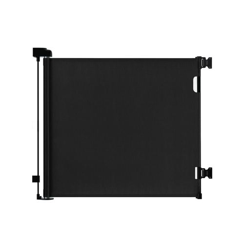 Retractable Baby Gates for Stairs, 55 Wide Mesh Dog Gate for Doorways, 33.6" Tall Easy to Use Pet Fence for The House, Toddler Safety Essentials Indoor&Outdoor, Black