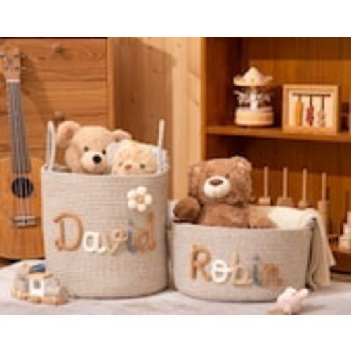 Name customized woven basket