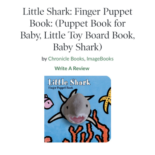 Little Shark: Finger Puppet Book: (Puppet Book for Baby, Little Toy Board Book, Baby Shark) by Chronicle Books, ImageBooks, Other Format | Barnes & Noble®