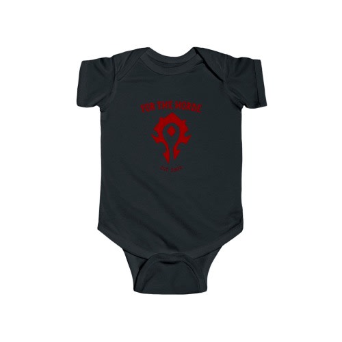 For The Horde Baby Infant Body Suit Gamer Soft Cotton Apparel