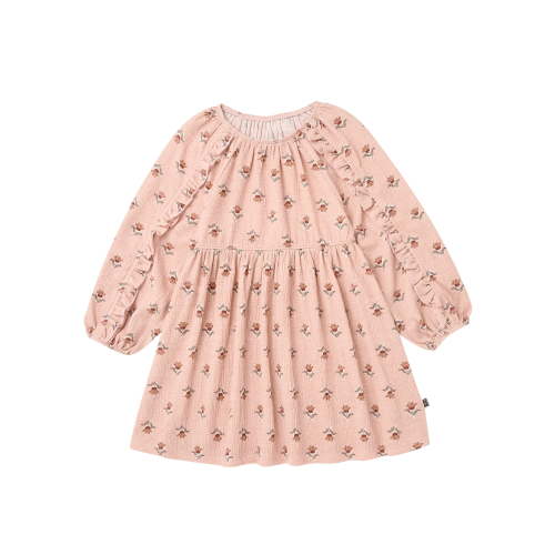 Modern Moments by Gerber Toddler Girl Dress with Ruffle Detail, Sizes 12 Months - 5T