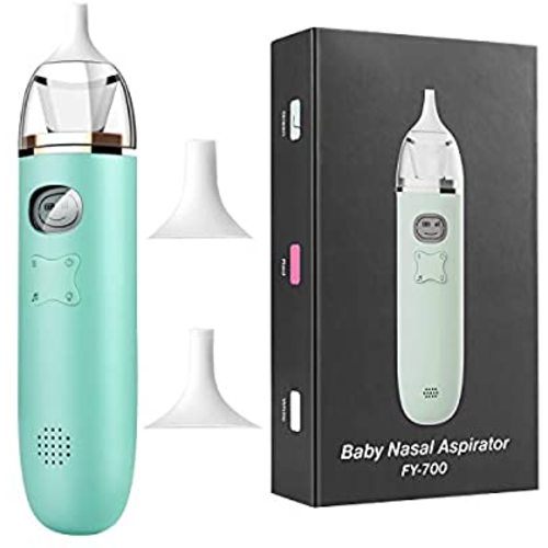 Comezy Baby Nasal Aspirator - Electric Nose Suction for Baby - Automatic Snot Sucker for Toddlers - Battery Powered Booger Sucker for Infants - Mucus Remover for Kids with 3 Suction Levels