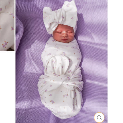 Swaddle Set | Lilac Meadow