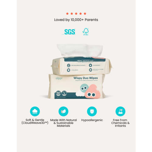 Wispy Duo Wipes (Dry)