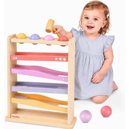 Vanplay Ball Drop Toys for 1 2 Year Old Girls Gift - 1st Christmas Birthday
