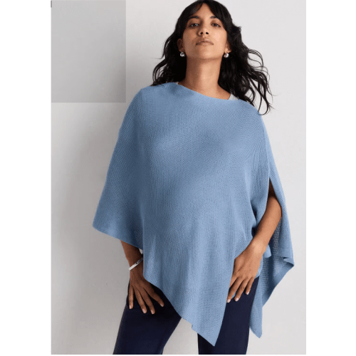 Lightweight Cotton Cashmere Nursing Shawl in Mountain Spring Blue