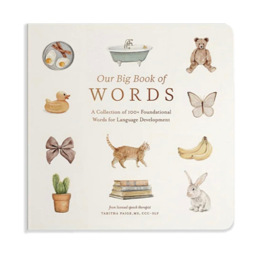 Our Big Book of First Words: A Collection of 100+ Foundational Words for Language Development (Tabitha Paige Children's Book Series)