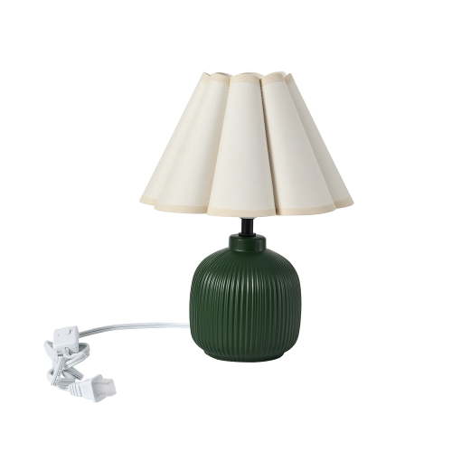 Home Decor Collection 12.5" Green Ceramic Table Lamp
