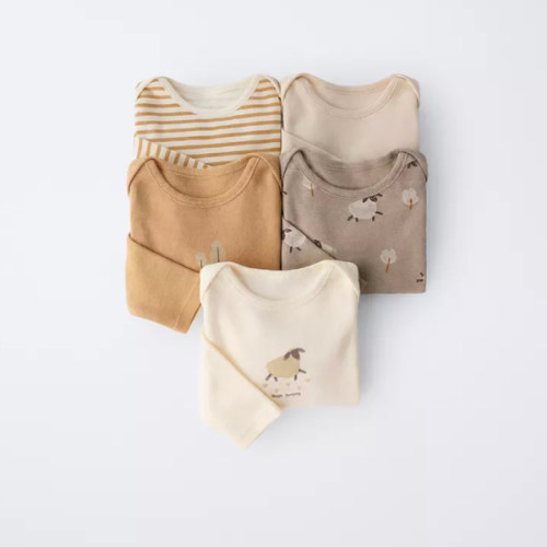 FIVE-PACK OF SHEEP BODYSUITS - Multicolored | ZARA United States