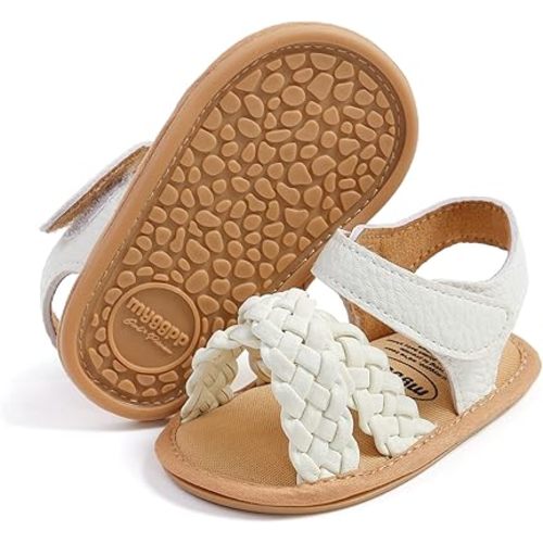 RVROVIC Baby Boys Girls Sandals Premium Soft Anti-Slip Rubber Sole Infant Summer Outdoor Shoes Toddler First Walkers