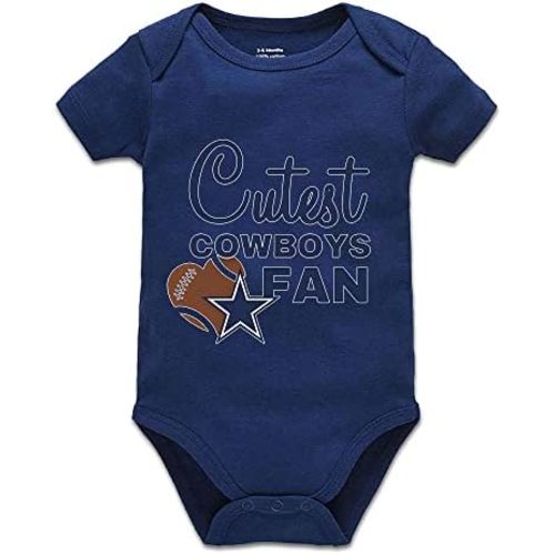 Cutest Cowboys Fan Infant Bodysuit Football Jumpsuit Rompers