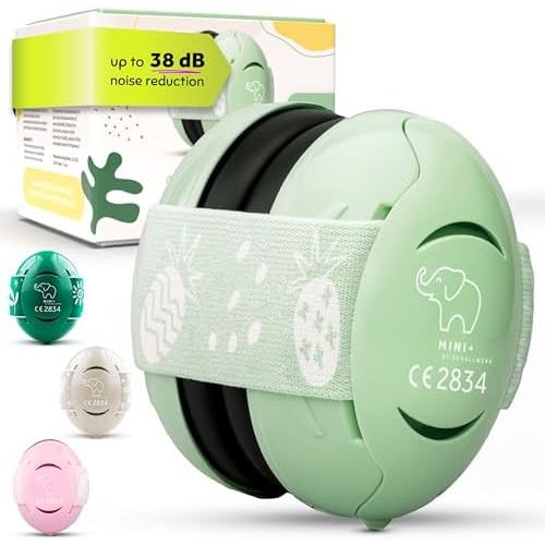 Schallwerk ® Mini+ Baby Ear Muffs – Infant Noise Cancelling Headphones, Toddler Ear Protection, Baby Headphones for Noise