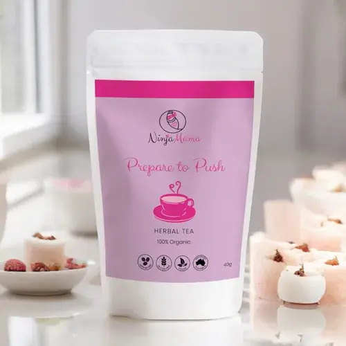 Ninja Mama Prepare to Push Organic Loose Leaf Raspberry Leaf Tea - 40g | Baby Bunting AU