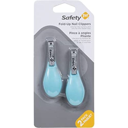 Safety 1st Fold-Up Nail Clipper, 2-Count - Colors May Vary