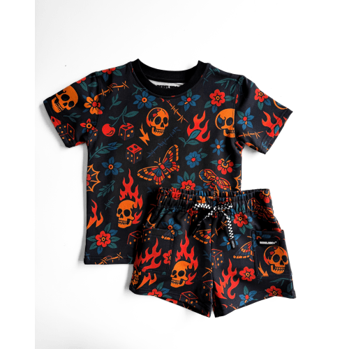 Everyday Cotton Shorts Set in Inkworks