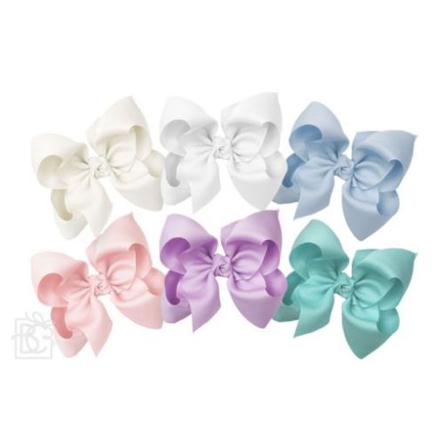 Satin Double Knot Bow on Clip