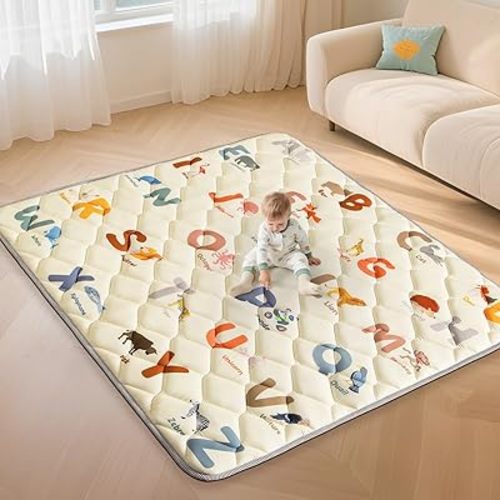 Omzer 65x50 Baby Play Mat for Floor, Playpen Mat for Toddlers Infants