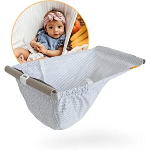 Binxy Baby Shopping Cart Hammock for Infants and Toddlers, Cart Seats for Babies, for All Car Seat Models, Grocery Cart Hammock for Baby, Capacity of up to 50 lbs, Little Arrow