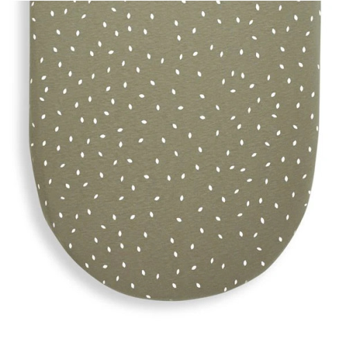 The Little Green Sheep | Organic Moses Basket Fitted Sheet - Juniper Rice ‐ The Little Green Sheep