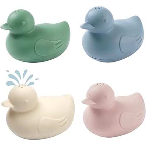 haakaa Dinky Splash Duck Silicone Baby Bath Toy, Detachable & Mold Free Food Grade Silicone Bath Ducks Toys, BPA-Free Squeeze Bathtub Toys,Floating Bath Tub Toys for Babies 6m+