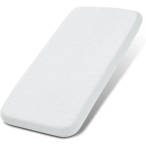 NeoBorn Baby Bassinet Mattress Pad, 33" x 19" Dual Sided Comfort Gel Memory Foam Mattress with Removable Breathable Soft Tencel Cover Fit for Jimglo/ANGELBLISS 3 in 1/BabyBond/Cowiewie Baby Bassinet