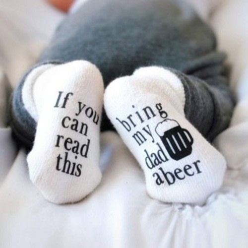 Bring My Dad a Beer Baby Socks | Shop Gifts for Baby at SugarBabies