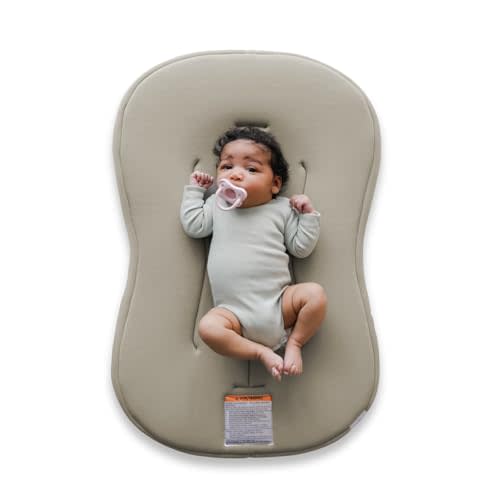 snuggle me Baby Lounger Curve & Nursing Cover Bundle (Birch)