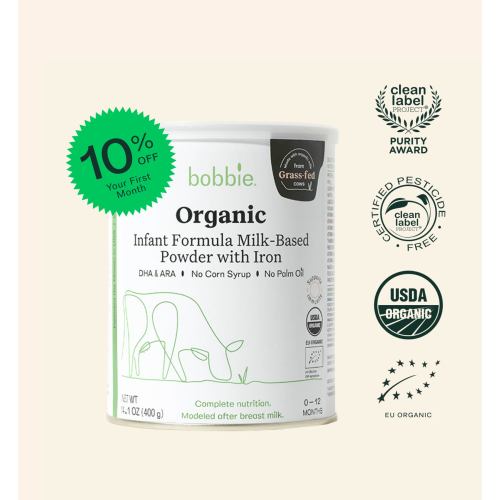 Bobbie Organic Infant Formula 4 cans