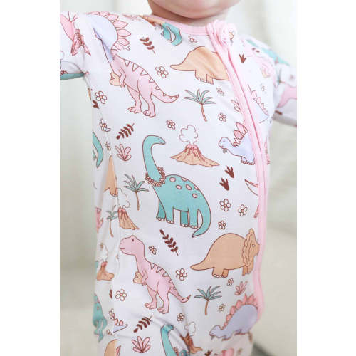 Dolly's Dinos Convertible Zip Romper