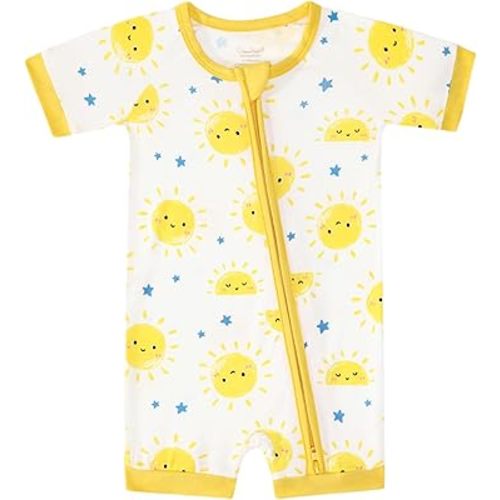 Baby Boy Romper Toddler Boys Short Sleeve Shorts Soft Jumpsuit Outfit Viscose Made from Bamboo