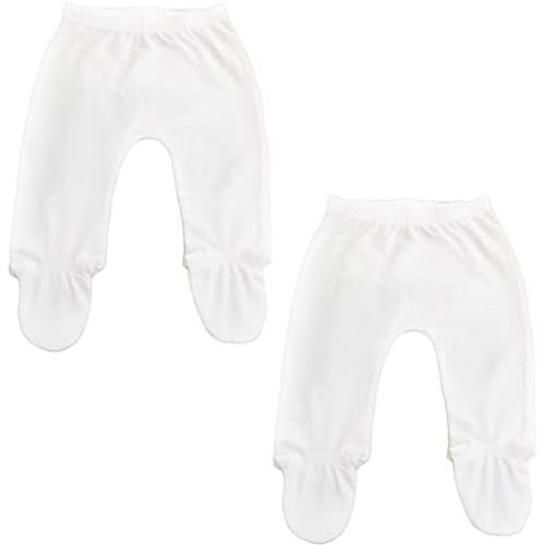 123 Bear 100% Cotton Baby Pants/Leggings with Footies 100% Cotton Unisex Boys Girls