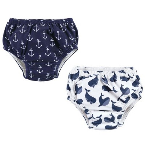 Hudson Baby Infant Boy Swim Diapers, Whale Anchor, 6-12 Months