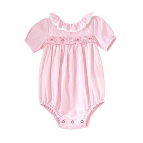 Baby Girls Floral Smocked Romper