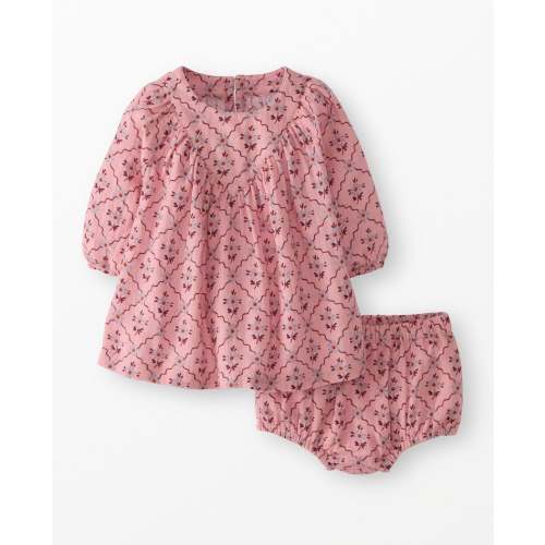 Baby Long Sleeve Muslin Dress & Bloomers Set | 3 - 6 Months