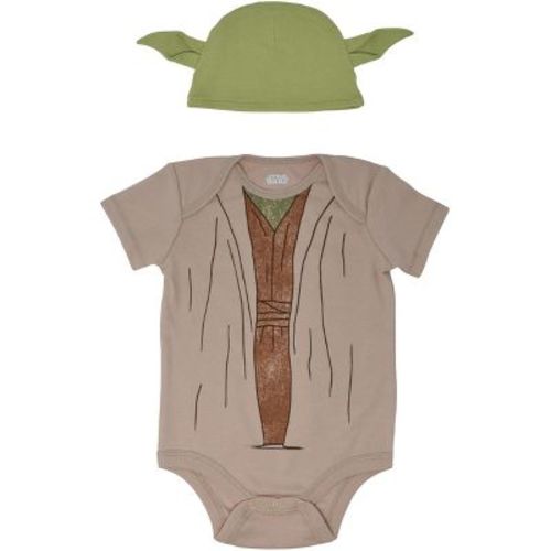 Star Wars The Child Infant Baby Boys Bodysuit and Hat Set Yoda 24 Months