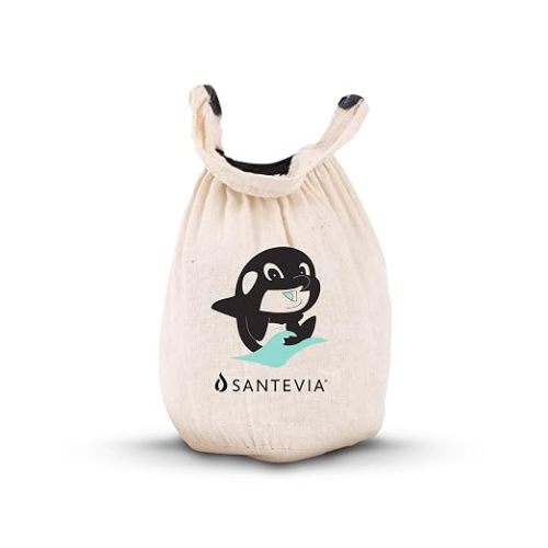 Organic Cotton Bath Faucet Filter by Santevia – Sensitive Skin Bathtub Water Purifier with Nourishing Minerals for Hair & Skin – Chlorine Filter | Made in Canada